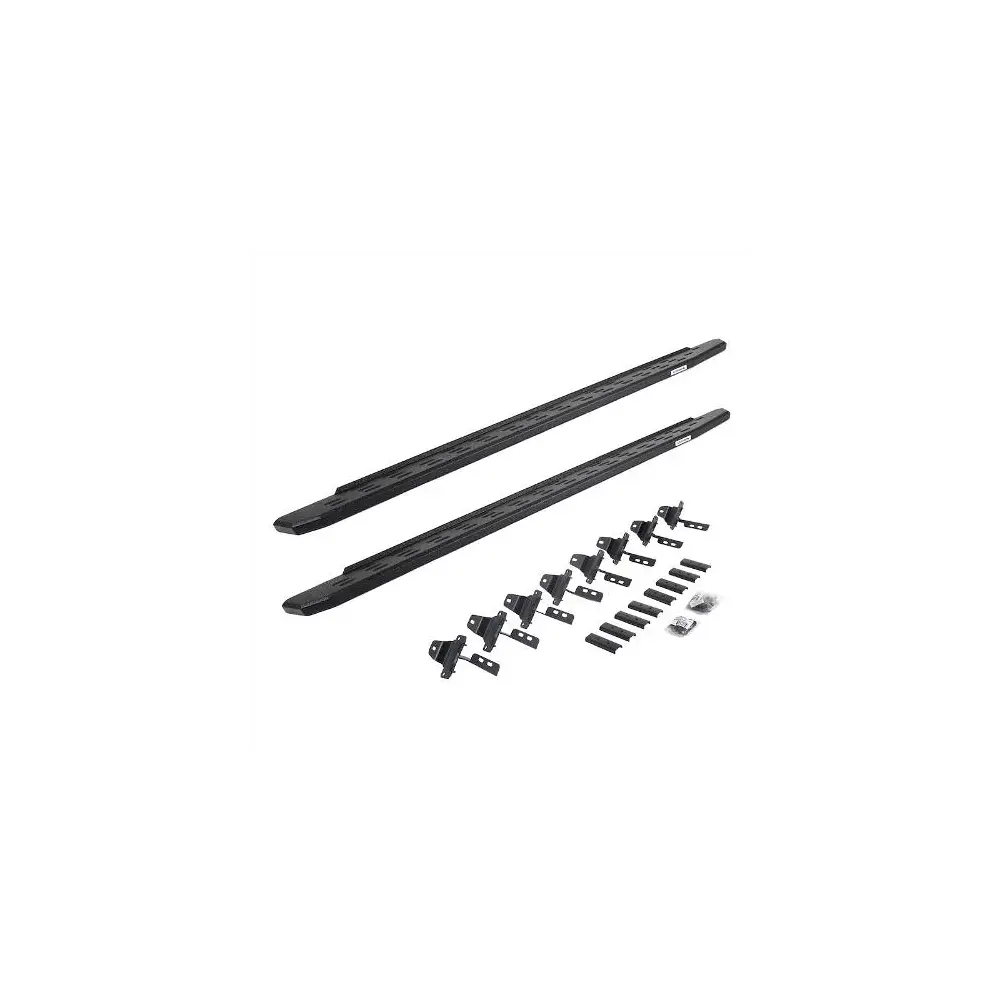RB30 Running Boards w/ Mounting Bracket Kit - Black - GOR69651687T